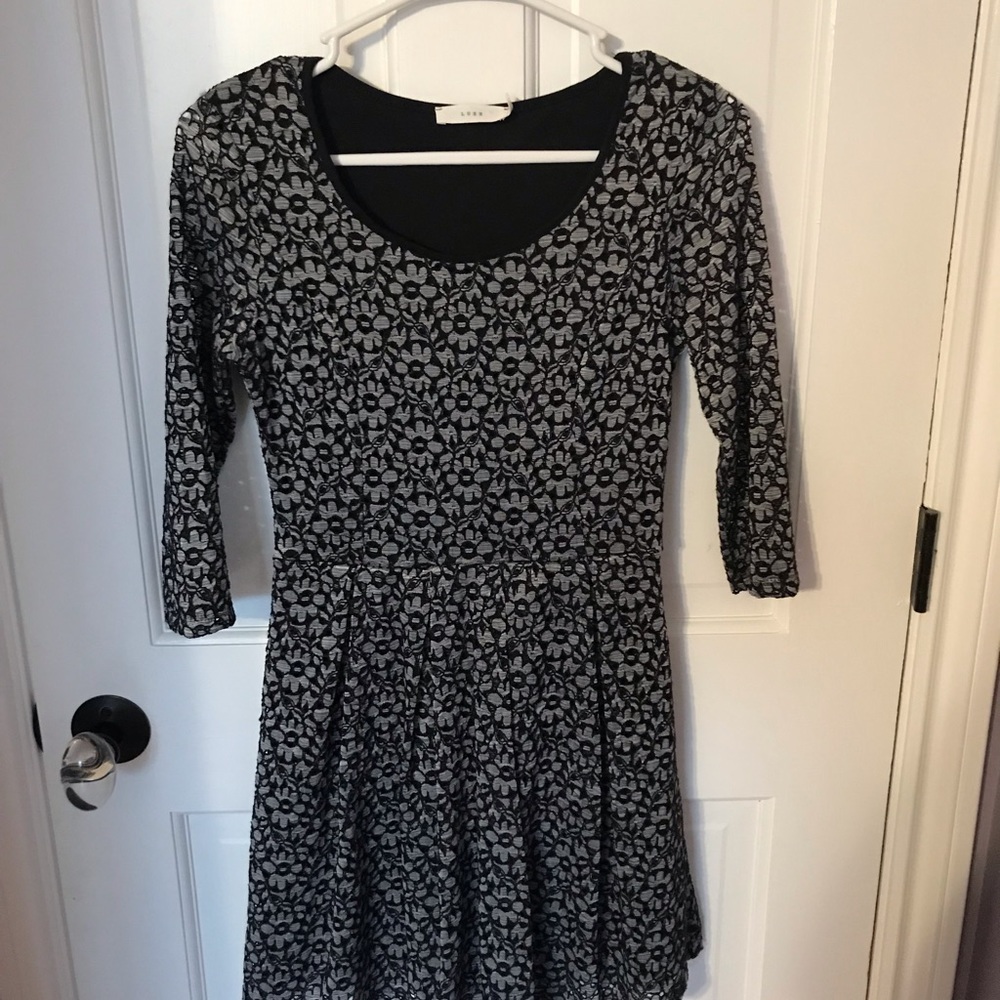 Black and white dress